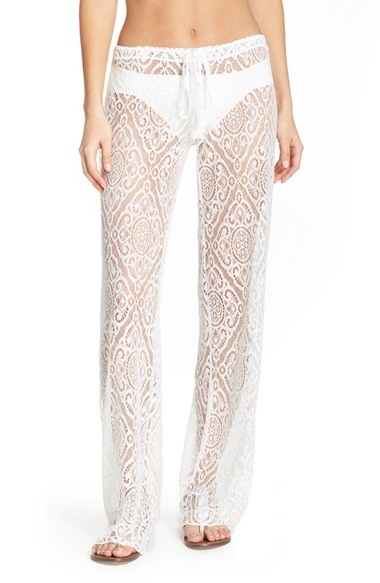 Becca Amore Lace Swim Cover Up Pants