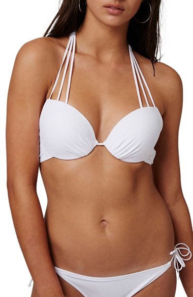 topshop white bikini