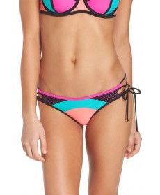 Body Glove Borderline Side Tie Bikini Bottoms - Coral