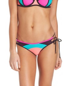 Body Glove Borderline Side Tie Bikini Bottoms - Coral