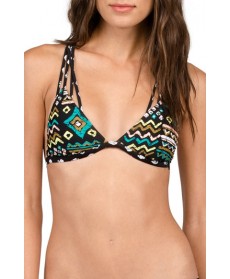 Volcom Instinct Print Triangle Bikini Top