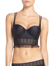 Blush By Profile Longline Underwire Bikini Top  E (DD US) - Black