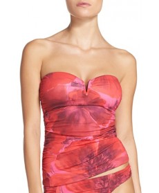 Tommy Bahama Poppy Red Tankini Top