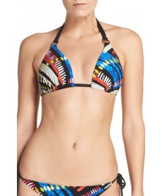 La Blanca African Beat Triangle Bikini Top - None