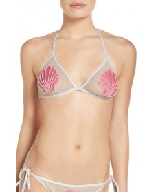 The Bikini Lab Hot Shine Bling Bikini Top - Ivory