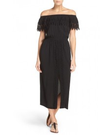 La Blanca Costa Brava Cover-Up Dress  - Black