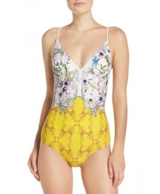 Ted Baker London Passion Flower One-Piece Swimsuit