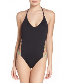 Isabella Rose Besties One-Piece Swimsuit - Black