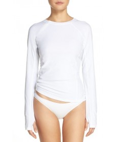 Mott 5 Zip Rashguard  - White