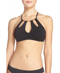 Robin Piccone Ava Bikini Top  - Black