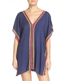 Becca Scenic Route Cover-Up Tunic/Large - Blue