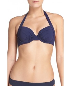 Tommy Bahama Underwire Halter Bikini Top8C - Blue