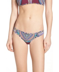 Red Carter Reversible Bikini Bottoms - Purple