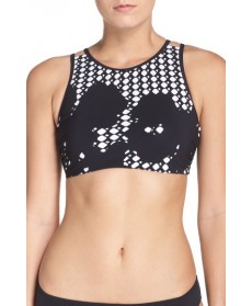 Profile By Gottex Rambling Rose Bikini Top - Black