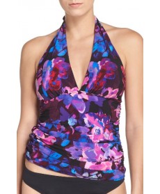 Magicsuit Divine April Halter Tankini Top - Purple