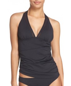 Tommy Bahama Halter Tankini Top - Black