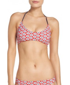 Tory Burch Primrose Halter Bikini Top - Red