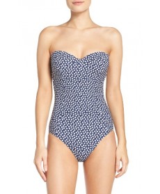 Tory Burch Underwire One-Piece Swimsuit - Blue