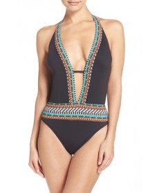 Nanette Lepore Goddess One-Piece Swimsuit - Black