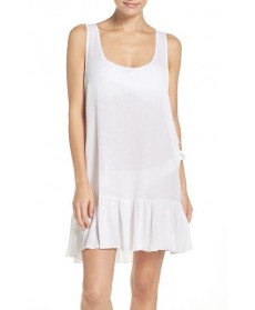 Elan Side Tie Cover-Up Dress - White