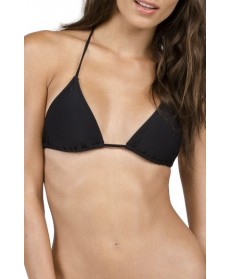 Volcom Simply Solid Triangle Bikini Top - Black