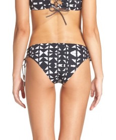 Dolce Vita Punk Zulu Side Tie Bikini Bottoms - Black