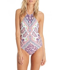 Billabong Luv Lost One-Piece Swimsuit - Grey