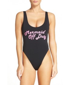 The Bikini Lab Summer Dayz One-Piece Swimsuit - Black