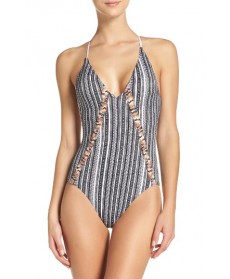 Red Carter One-Piece Swimsuit