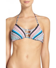 The Bikini Lab Reversible Bikini Top - Blue