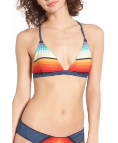 Rip Curl Surf Daze Fixed Triangle Bikini Top - Blue