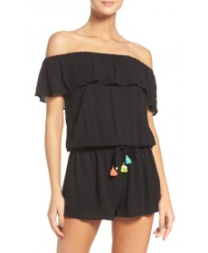 Isabella Rose Besties Off The Shoulder Romper - Black