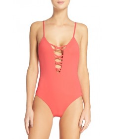 Mara Hoffman One-Piece Swimsuit - Coral