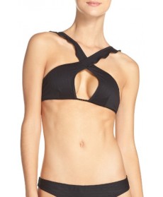 For Love & Lemons La Playa Bikini Top - Black