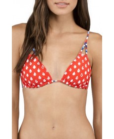 Volcom Pride Reversible Triangle Bikini Top - Red