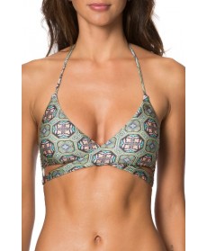 O'Neill Evelyn Wrap Bikini Top - Green