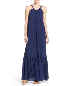 Elan Cover-Up Maxi Dress/Large - Blue