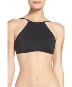 The Bikini Lab High Neck Bikini Top - Black