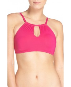 La Blanca Island Goddess High Neck Bikini Top - Pink