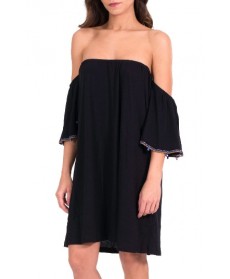 Pitusa Salsa Off The Shoulder Cover-Up Dress