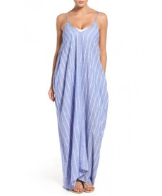 Elan Cover-Up Maxi Dress - Blue