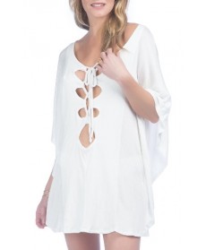 Green Dragon Cover-Up Tunic - White