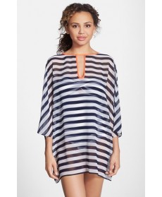 Ted Baker London Stripe Cover-Up Tunic - Blue