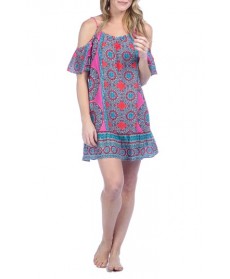 Green Dragon Global Flourish Cover-Up Slipdress - Pink