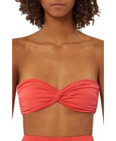 Mara Hoffman Bandeau Bikini Top - Coral