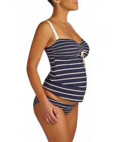 Pez D'Or Marine Stripe Maternity Tankini Swimsuit