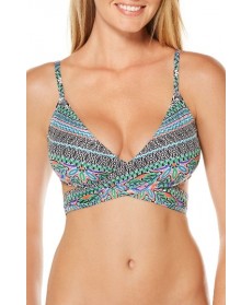 Laundry By Shelli Segal Bohemian Bikini Top - Blue