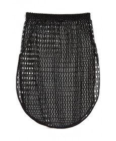 Topshop Lace Cover-Up Skirt - Black