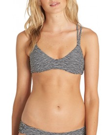 Billabong Bella Beach Cross Back Bikini Top - Black