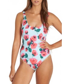 Billabong Bella Beach One-Piece Swimsuit - Blue/green